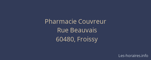 Pharmacie Couvreur