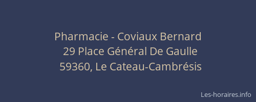 Pharmacie - Coviaux Bernard