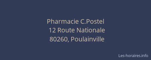 Pharmacie C.Postel