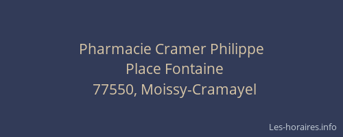 Pharmacie Cramer Philippe