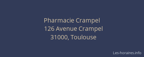 Pharmacie Crampel