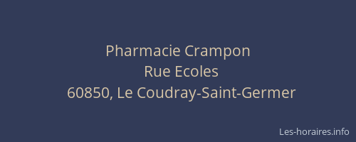 Pharmacie Crampon