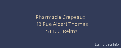 Pharmacie Crepeaux