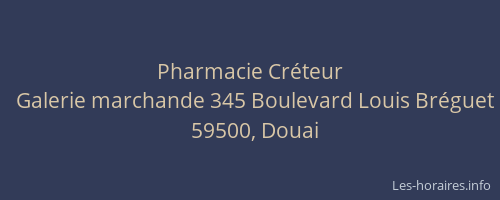 Pharmacie Créteur