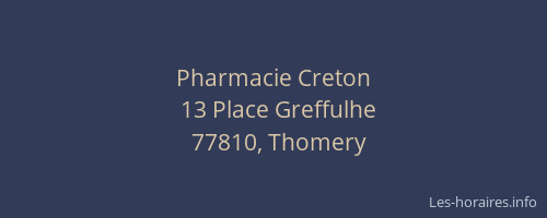 Pharmacie Creton