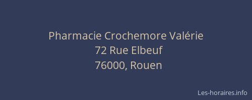Pharmacie Crochemore Valérie