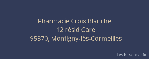 Pharmacie Croix Blanche