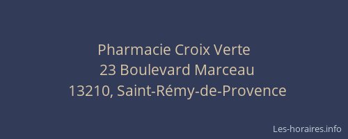 Pharmacie Croix Verte