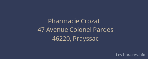 Pharmacie Crozat