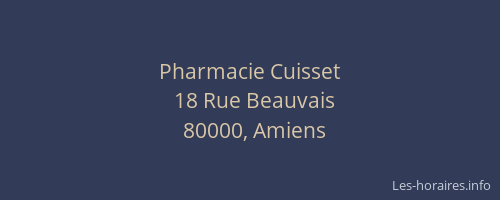 Pharmacie Cuisset