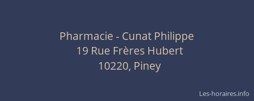 Pharmacie - Cunat Philippe