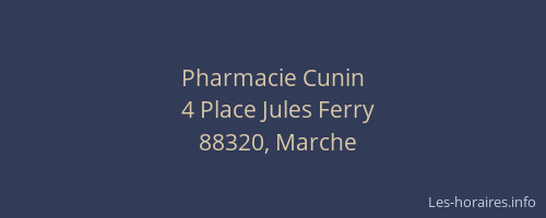 Pharmacie Cunin