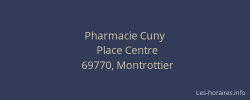 Pharmacie Cuny