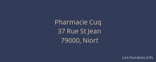 Pharmacie Cuq