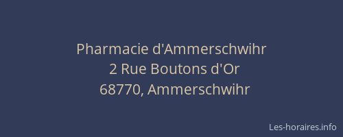 Pharmacie d'Ammerschwihr