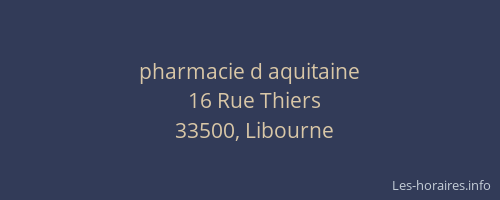 pharmacie d aquitaine