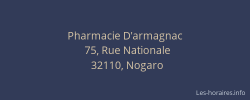 Pharmacie D'armagnac