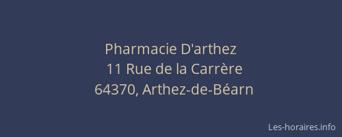 Pharmacie D'arthez