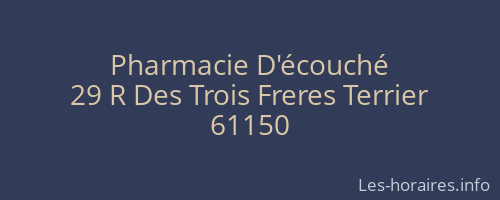 Pharmacie D'écouché