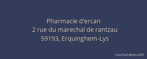 Pharmacie d'ercan