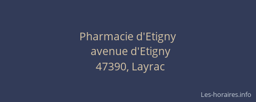 Pharmacie d'Etigny
