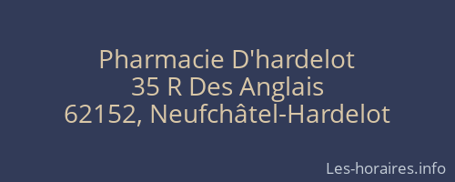Pharmacie D'hardelot