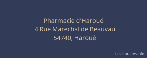 Pharmacie d'Haroué