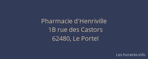 Pharmacie d'Henriville