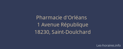 Pharmacie d'Orléans