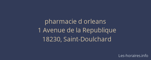 pharmacie d orleans