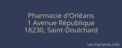 Pharmacie d'Orléans