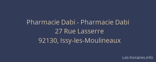 Pharmacie Dabi - Pharmacie Dabi