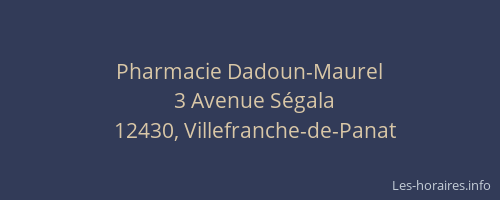 Pharmacie Dadoun-Maurel