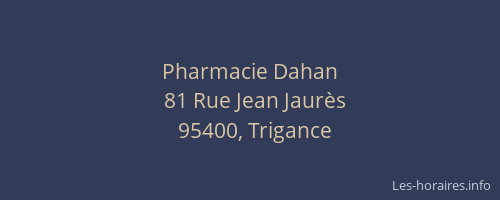 Pharmacie Dahan