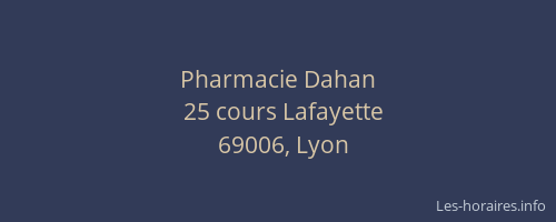 Pharmacie Dahan