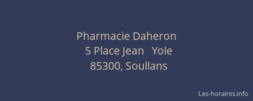 Pharmacie Daheron