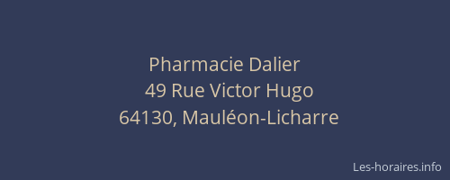 Pharmacie Dalier