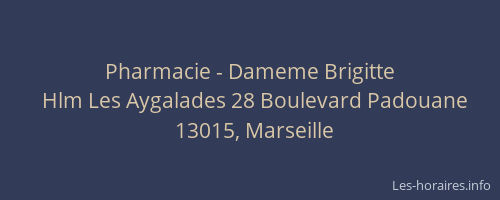 Pharmacie - Dameme Brigitte