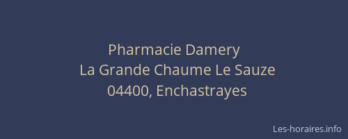 Pharmacie Damery
