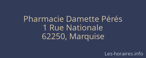 Pharmacie Damette Pérés