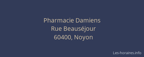Pharmacie Damiens