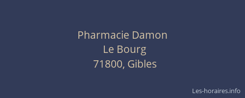 Pharmacie Damon