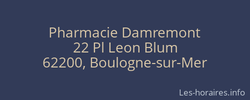 Pharmacie Damremont