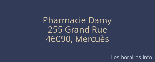 Pharmacie Damy