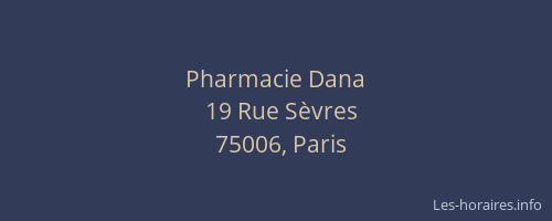 Pharmacie Dana