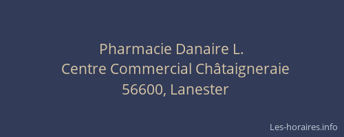 Pharmacie Danaire L.