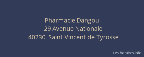 Pharmacie Dangou
