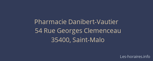 Pharmacie Danibert-Vautier