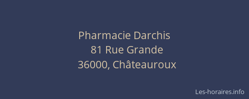 Pharmacie Darchis