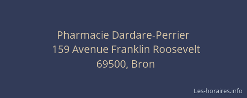 Pharmacie Dardare-Perrier